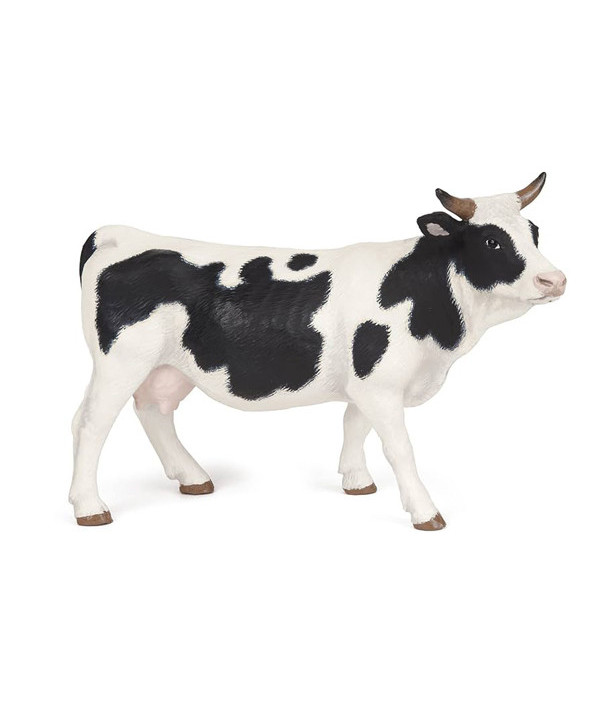 LA FERME - VACHE NOIRE ET BLANCHE