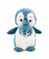 IGLOU LE PINGOUIN MAMAN & BEBE BLEU