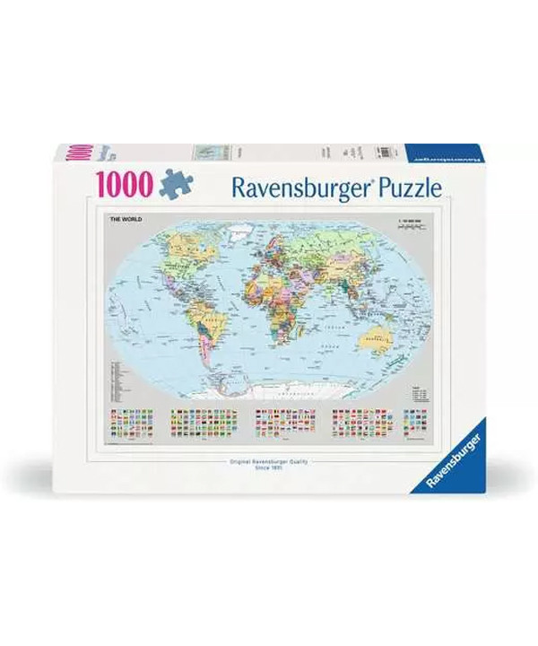 PUZZLE 1000 PCS - CARTE DU MONDE POLITIQUE