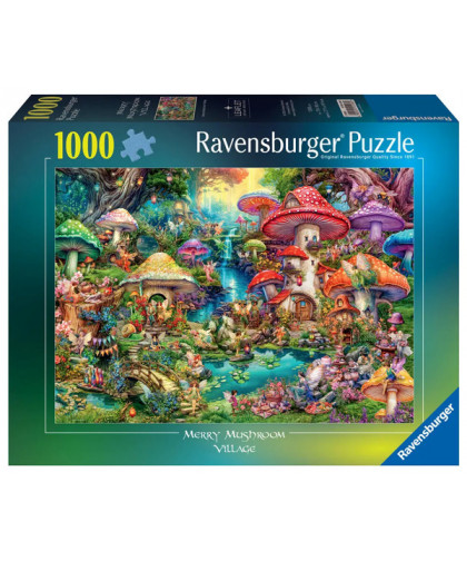 PUZZLE 1000 PCS - LE VILLAGE DE CHAMPIGNONS / AIM