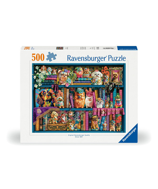 PUZZLE 500 PCS - PRECIOUS PORCELAIN PUGS