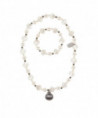 COLLIER + BRACELET FAMKE - COQUILLES BLANC ARGENT