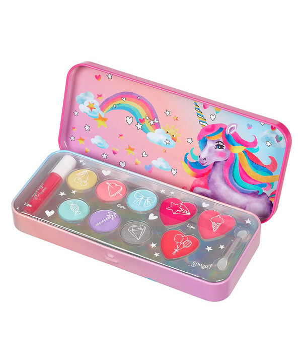 BEAUTY SET UNICORN - OMBRE À PAUPIÈRES & GLOSS ROSE