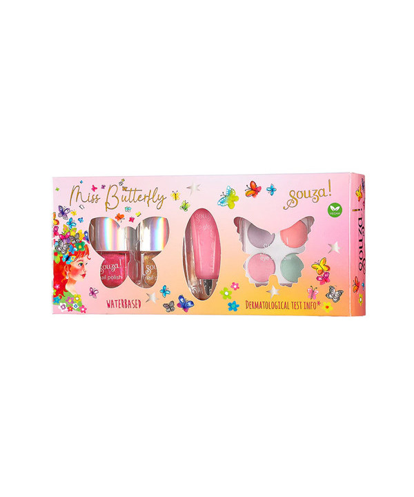 BEAUTY SET BUTTERFLY - MAKE-UP SET PASTEL