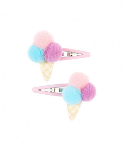 PINCES À CHEVEUX ICECREAM - ROSE BLEU