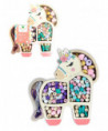 COFFRET PERLES EN BOIS - LICORNE