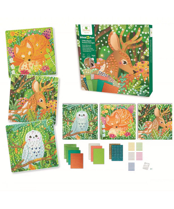 STICK & FUN - MOSAÏQUES XL - ANIMAUX MIGNONS