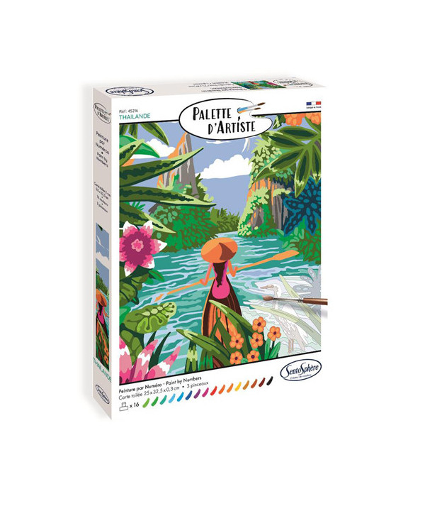 PALETTE D'ARTISTE - LAGON EN THAÏLANDE