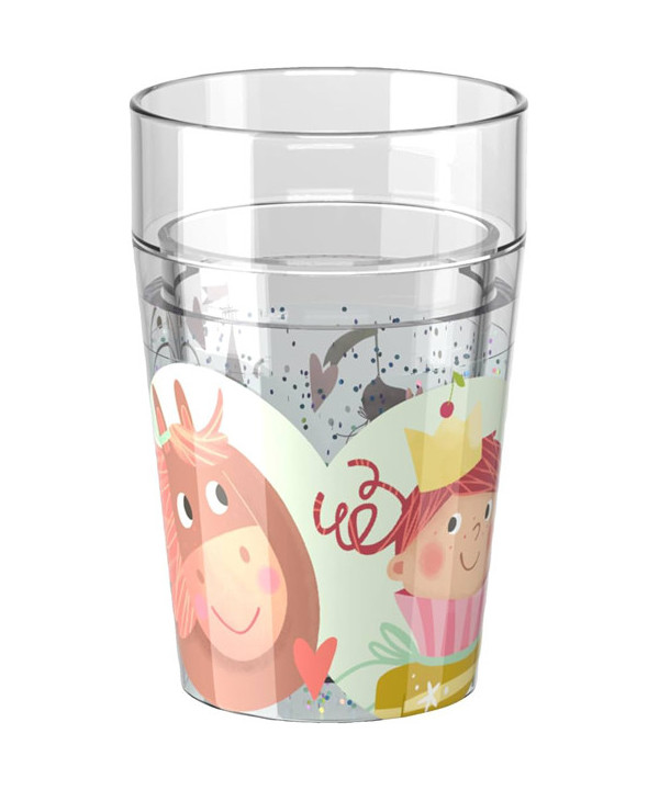 GOBELET SCINTILLANT PRINCESSE & CHEVAL - MOTIF 2