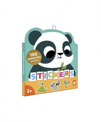 100 GOMMETTES - ANIMAUX EXOTIQUES