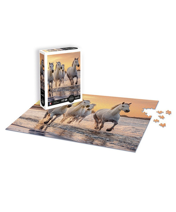 PUZZLE 500 PCS - CHEVAUX EN CAMARGUE XL