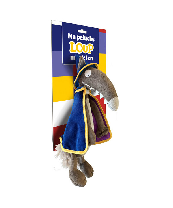 MA PELUCHE DE LOUP MAGICIEN
