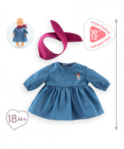 VET BB30 ROBE MANCHES LONGUES & FOULARD