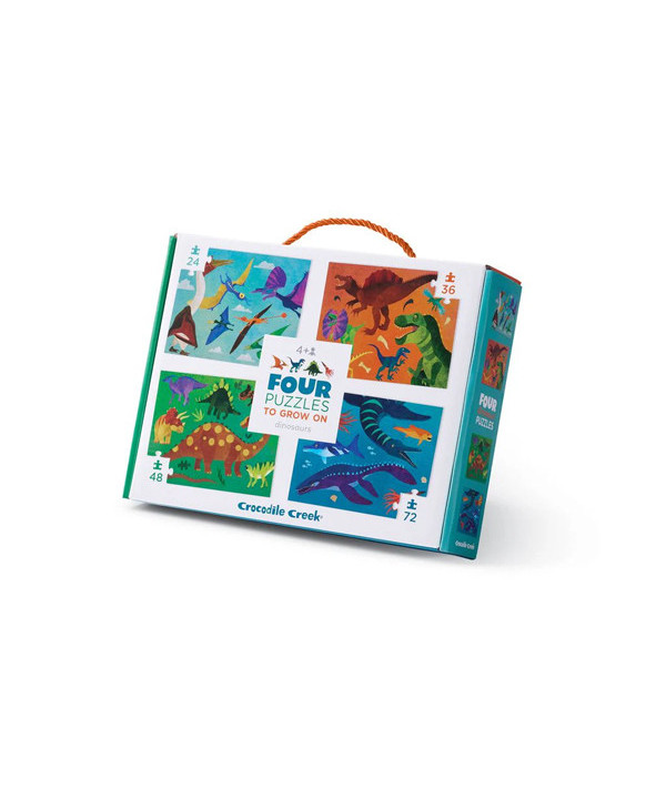 FOUR PUZZLE SET - DINOSAURES