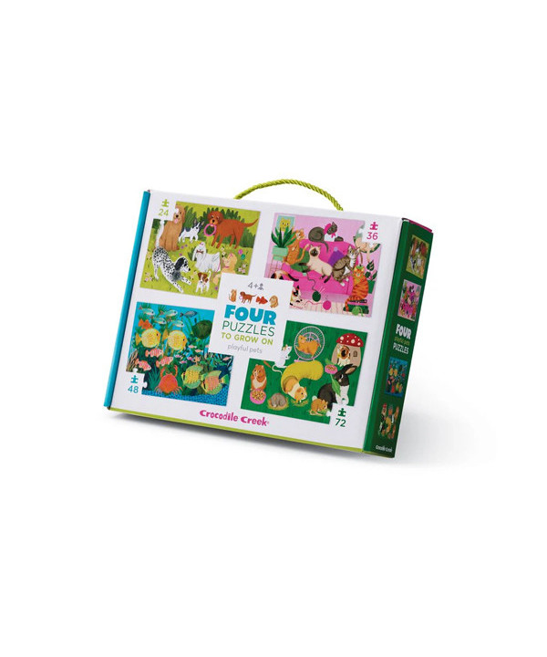 FOUR PUZZLE SET - ANIMAUX DE COMPAGNIE
