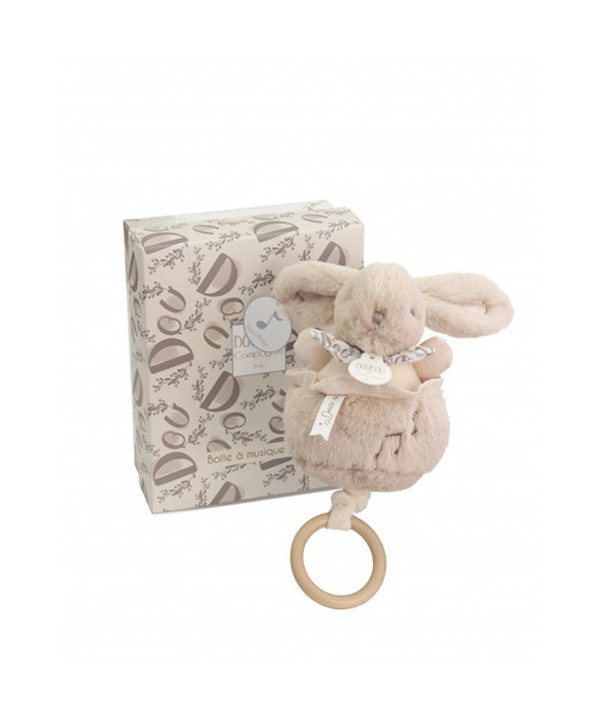 LAPIN DOUDOU - BOITE À MUSIQUE - BEIGE
