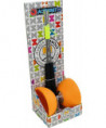 BOXED SET 105 RUBBER DIABOLO ORANGE + ALUMINUM