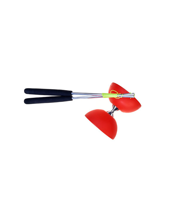 BOXED SET 105 RUBBER DIABOLO RED + ALUMINUM