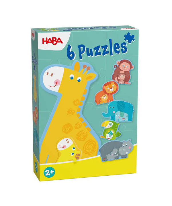 6 PREMIERS PUZZLES - ANIMAUX DE LA FAMILLE