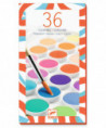 LES COULEURS DES GRANDS - 36 PASTILLES DE GOUACHES