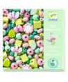 PERLES ET BIJOUX - PERLES BOIS - FEUILLES ET FLEURS
