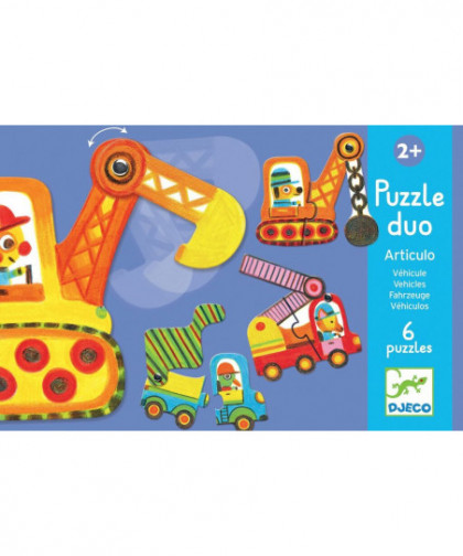PUZZLES DUO-TRIO - PUZZLE DUO ARTICULO VÉHICULES