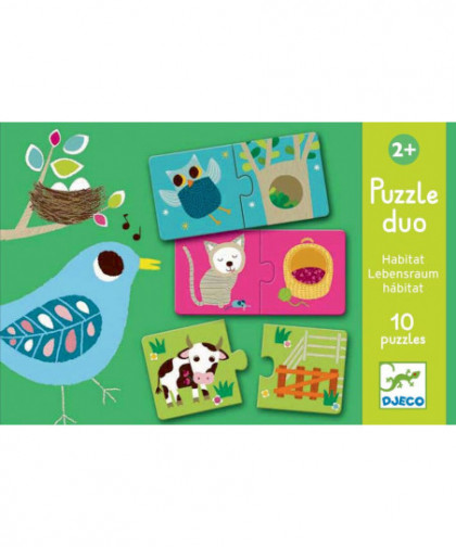 PUZZLES DUO-TRIO - PUZZLE DUO HABITAT