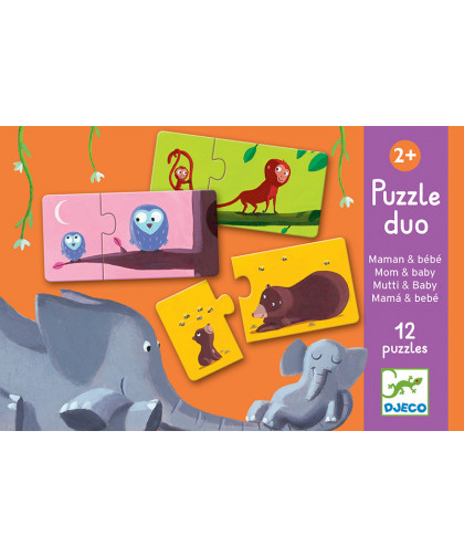PUZZLES DUO-TRIO - PUZZLE DUO MAMAN ET BÉBÉ