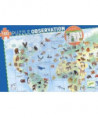PUZZLES OBSERVATION - ANIMAUX DU MONDE 100PCS+LIVRET