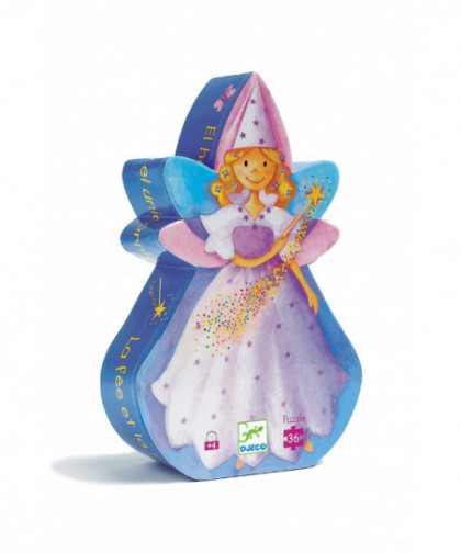 PUZZLES SILHOUETTES - LA FÉE ET LA LICORNE - 36 PCS