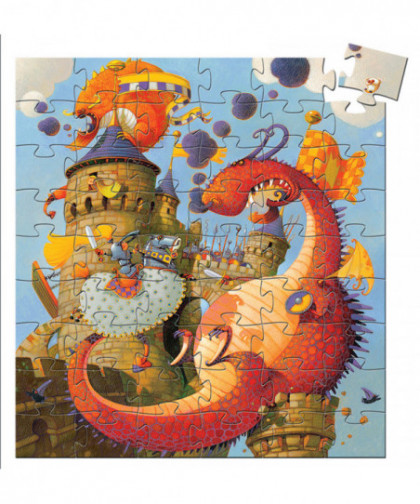 PUZZLES SILHOUETTES - VAILLANT ET LES DRAGONS - 54 PC