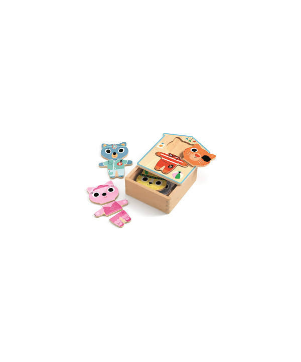 PUZZLES BOIS - DRESSUP-MIX