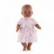 Robe rose pour poupon 36 cm