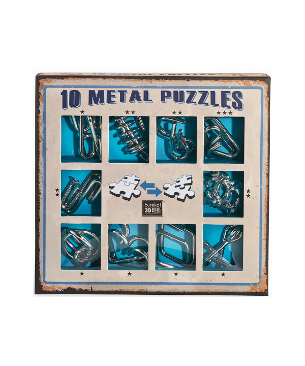 COFFRET CASSE-TÊTE MÉTALLIQUE - BLEU