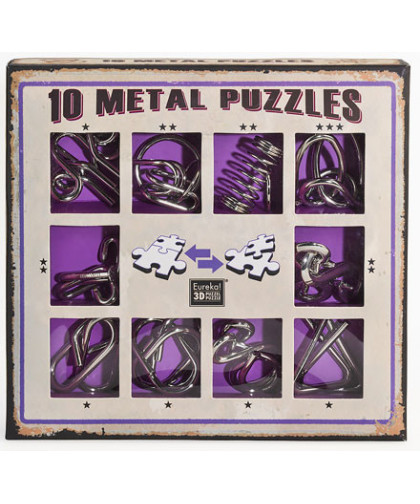 COFFRET CASSE-TÊTE MÉTALLIQUE - VIOLET