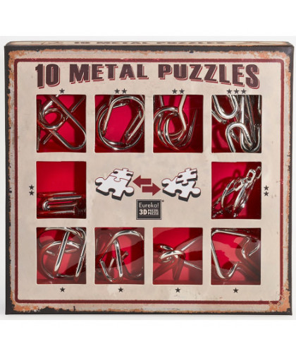 COFFRET CASSE-TÊTE MÉTALLIQUE - ROUGE