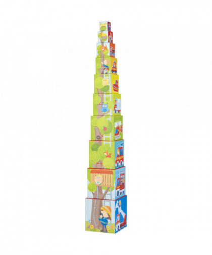 CUBES À EMPILER - POMPIERS
