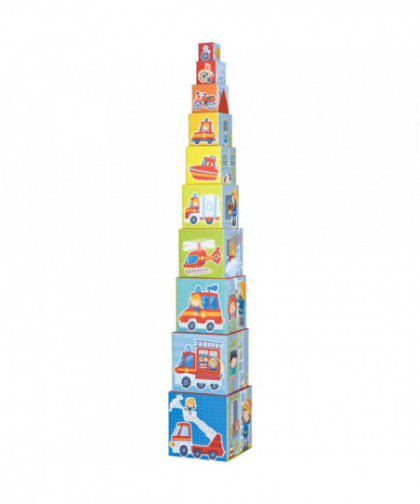 CUBES À EMPILER - POMPIERS
