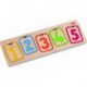 Puzzle en bois : premiers chiffres