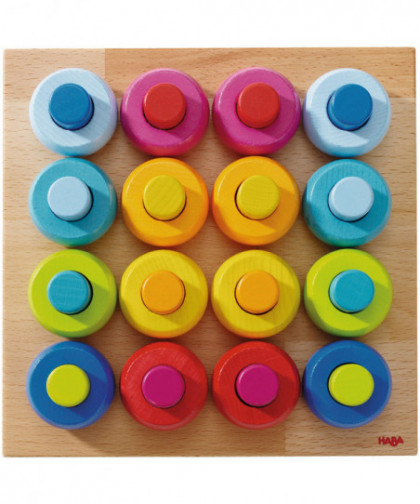 JEU À ENFICHER - ANNEAUX MULTICOLORES