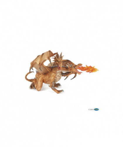 LE MÉDIÉVAL - FANTASTIQUE - DRAGON DEUX TÊTES OR