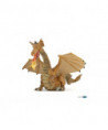 LE MONDE ENCHANTE - DRAGON OR AVEC FLAMME