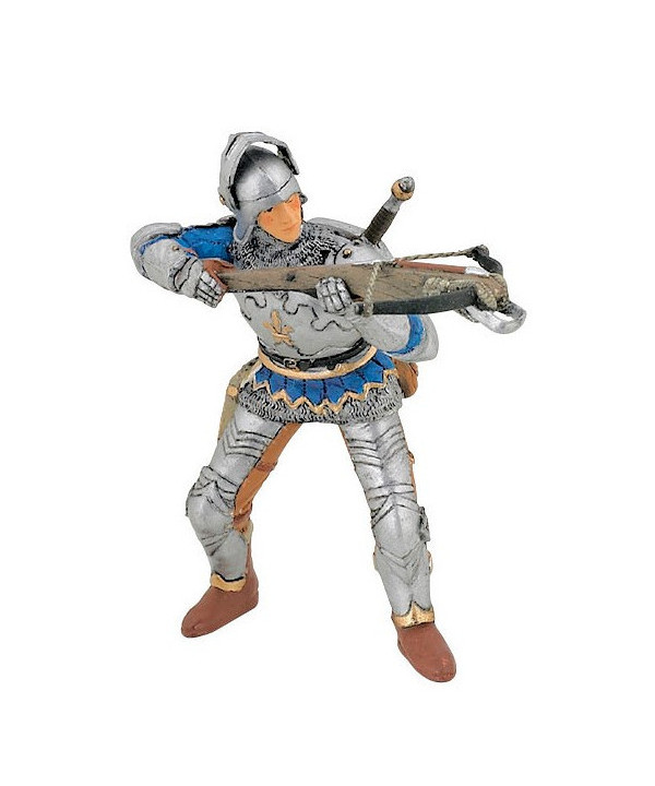 LE MÉDIÉVAL - FANTASTIQUE - ARBALÉTRIER BLEU EN ARMURE