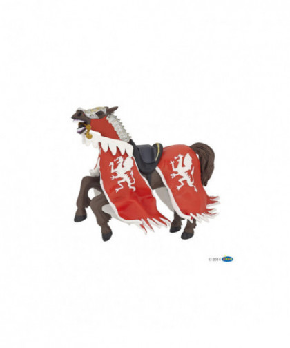 LE MÉDIÉVAL - FANTASTIQUE - CHEVAL DU ROI AU DRAGON RO