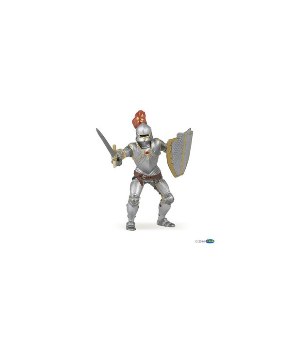 LE MÉDIÉVAL - FANTASTIQUE - CHEVALIER EN ARMURE AU PLU