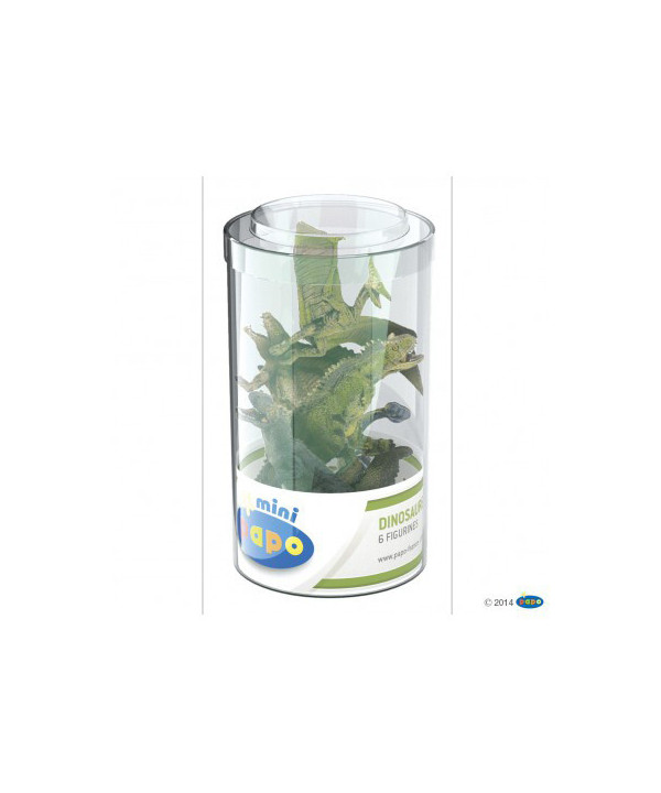 MINI PAPO - MINI PLUS DINOSAURES LOT 2 (TUBE - 6 PCS)