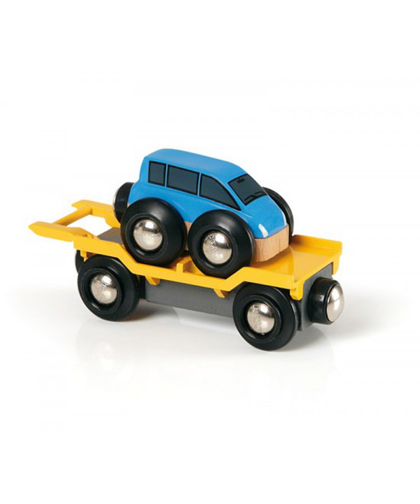 WAGON TRANSPORT VOITURE RAMPE