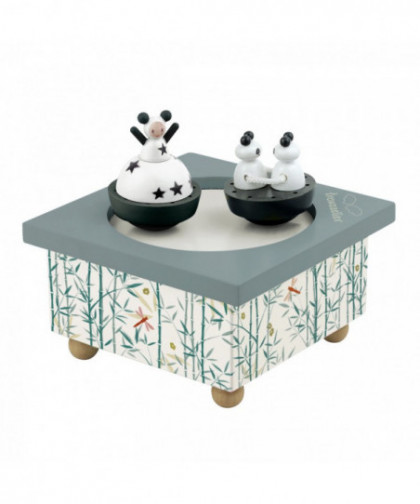 BOITE À MUSIQUE DANCING FILLE & PANDA