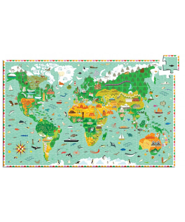 PUZZLES OBSERVATION - TOUR DU MONDE 200PCS + LIVRET