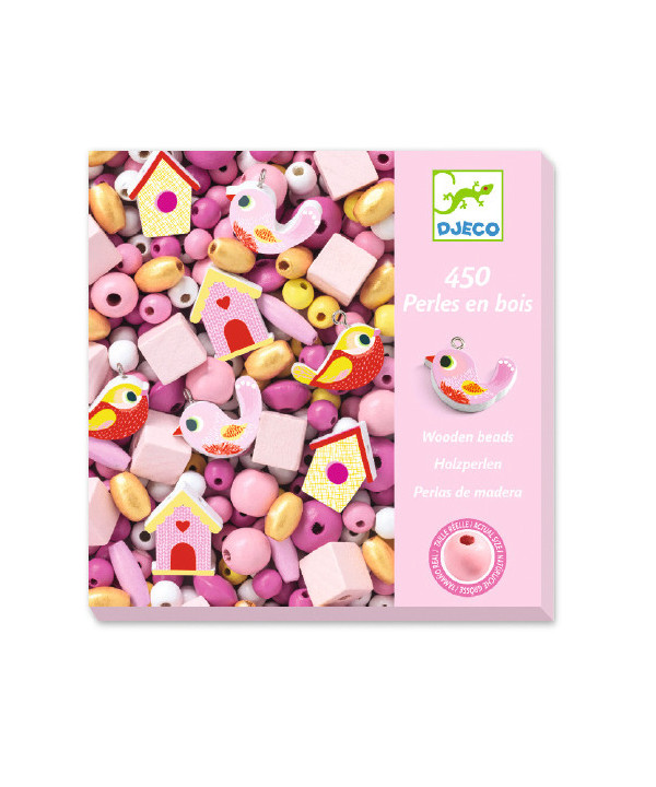 PERLES ET BIJOUX - PERLES BOIS - OISEAUX